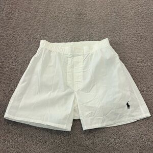 Ralph lauren white boxer shorts